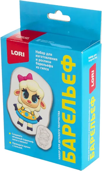 Изображение товара Набор для творчества Lori Барельефы из гипса. Дивная овечка / Пз/Г-028