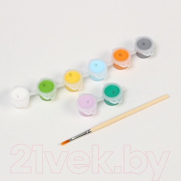 Изображение товара Картина по номерам Школа талантов Зайка с морковками / 9071312