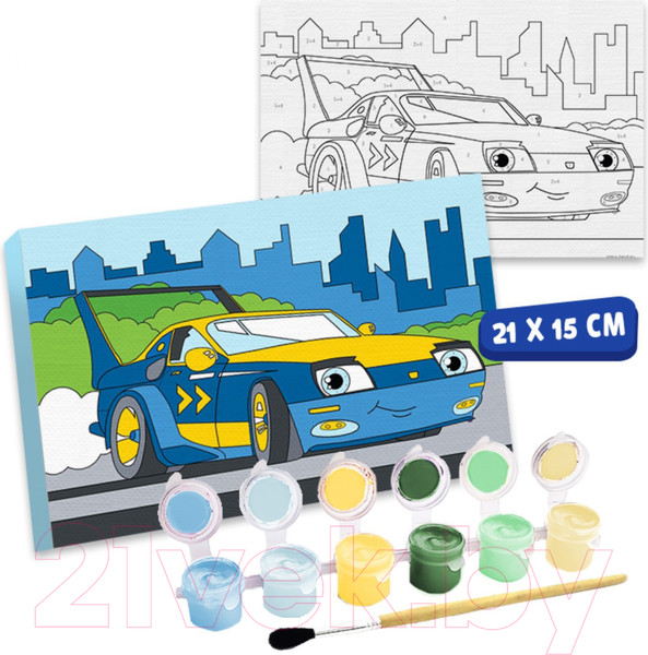 Изображение товара Картина по номерам Школа талантов Спорткар / 4992650