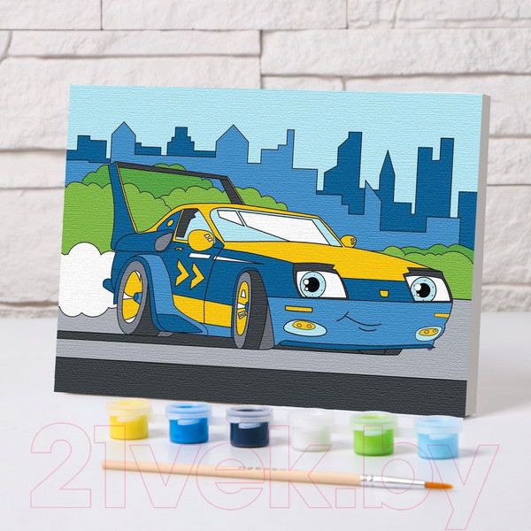 Изображение товара Картина по номерам Школа талантов Спорткар / 4992650