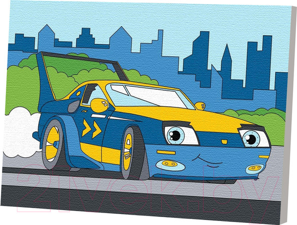 Изображение товара Картина по номерам Школа талантов Спорткар / 4992650