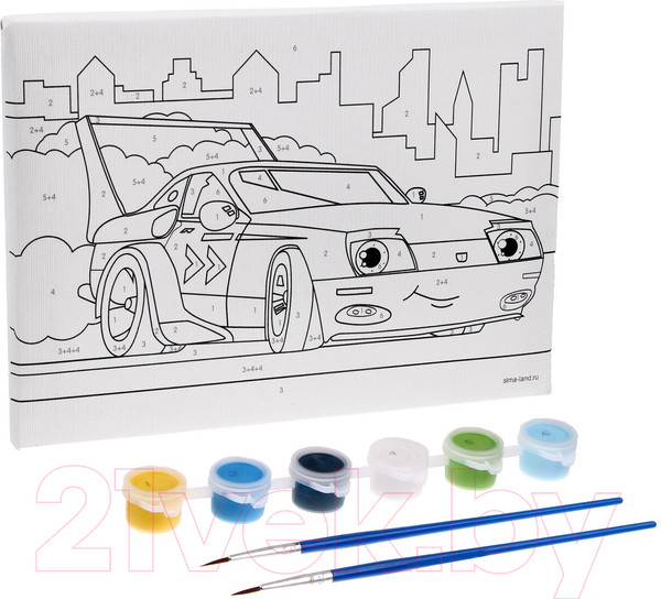 Изображение товара Картина по номерам Школа талантов Спорткар / 4992650