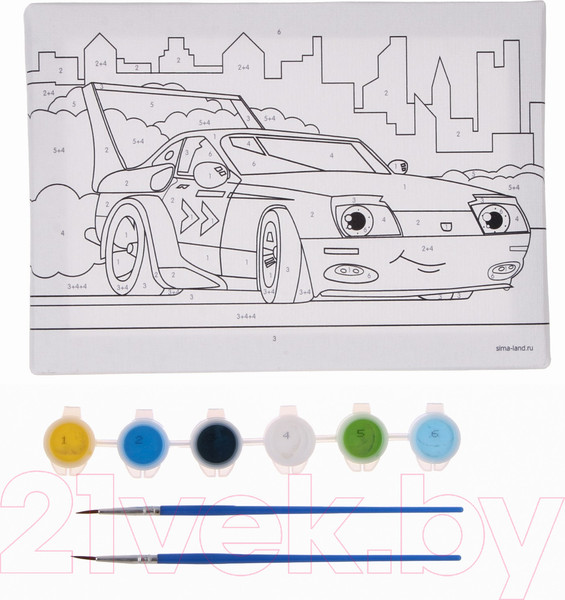 Изображение товара Картина по номерам Школа талантов Спорткар / 4992650