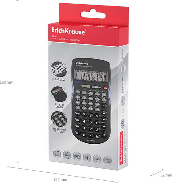 Изображение товара Калькулятор Erich Krause SC-920 / 57522