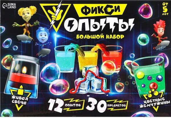 Изображение товара Набор для опытов Фиксики Фикси опыты. Большой набор / 6578333