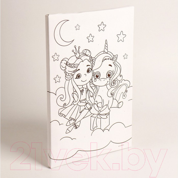 Изображение товара Картина по номерам Школа талантов Принцесса с единорогом / 4971856