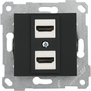 Изображение товара Розетка Mutlusan Rita 2200-458-0184 (черный матовый)