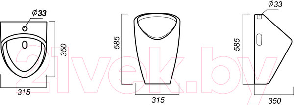 Изображение товара Писсуар Sanita Long LNGSLUR01