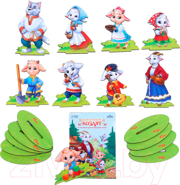 Изображение товара Кукольный театр Лесная мастерская Волк и семеро козлят / 9118407