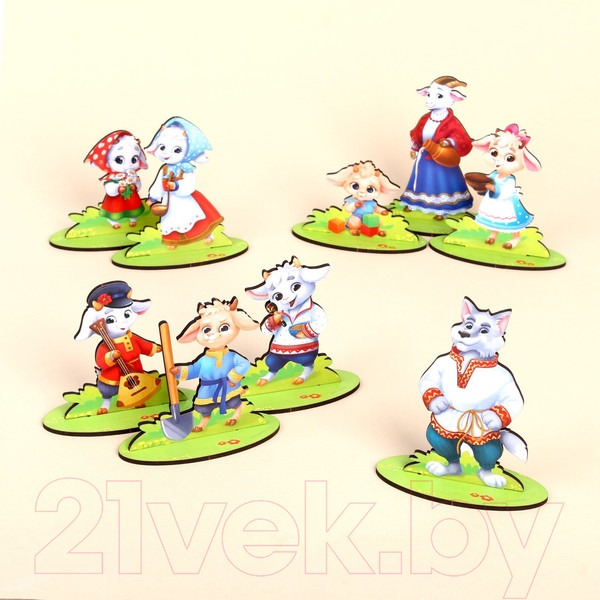 Изображение товара Кукольный театр Лесная мастерская Волк и семеро козлят / 9118407