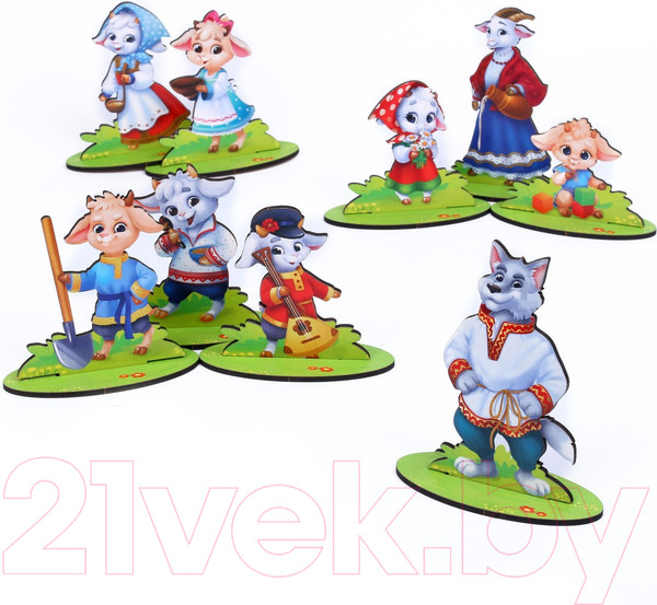 Изображение товара Кукольный театр Лесная мастерская Волк и семеро козлят / 9118407