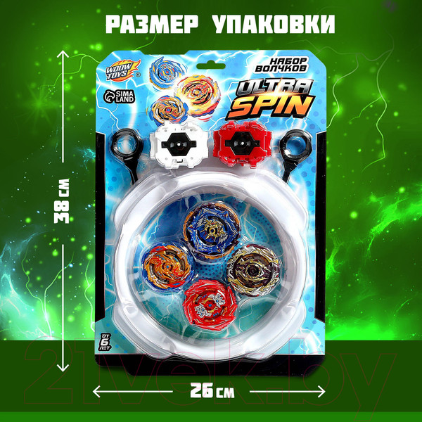 Изображение товара Игровой набор Woow Toys Боевые волчки Ultraspin / 9101244