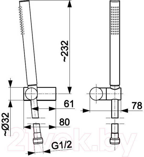 Изображение товара Душевой гарнитур Armatura Moza 841-225-31