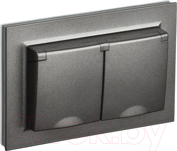 Изображение товара Розетка IEK Brite BR-R26-16-44-K45-F (темная бронза)
