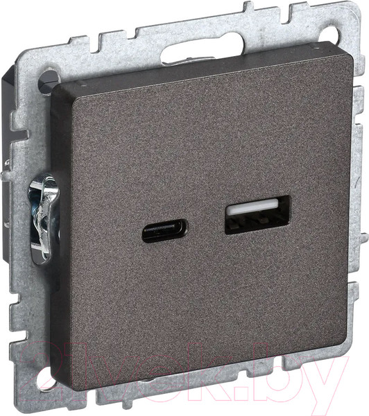 Изображение товара Розетка IEK Brite BR-U22-018-K45 (темная бронза)