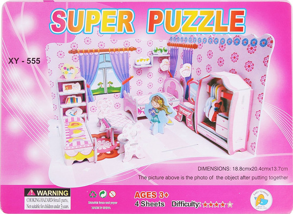 Изображение товара Конструктор Sima-Land 3D Комната принцессы 124368 / XY-555