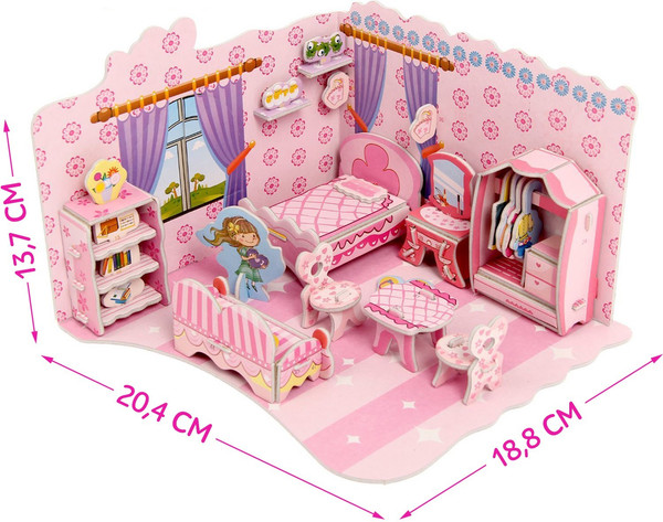 Изображение товара Конструктор Sima-Land 3D Комната принцессы 124368 / XY-555