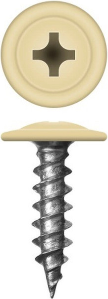 Изображение товара Саморез Admiral МЦП Острый 4.2x16мм RAL 1014 (500шт, слоновая кость)