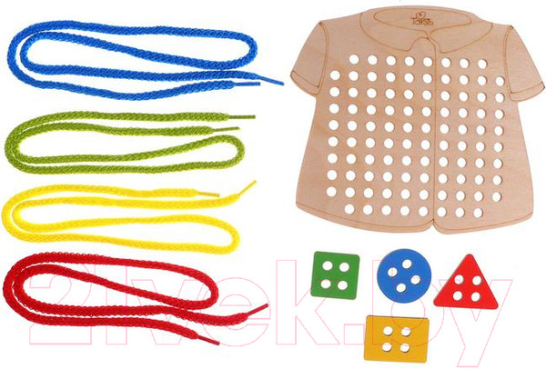 Изображение товара Развивающий игровой набор ЛазерПРО Шнуровка Рубашка / 7261911