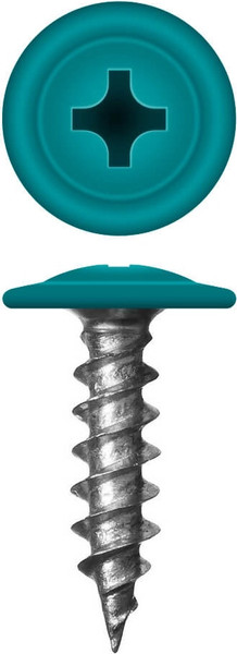 Изображение товара Саморез Admiral МЦП Острый 4.2x16мм RAL 5021 (500шт, бирюзовый)