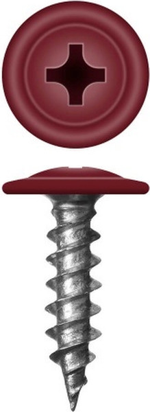 Изображение товара Саморез Admiral МЦП Острый 4.2x19мм RAL 3005 (500шт, красное вино)