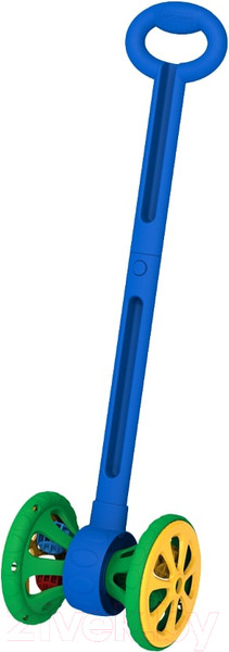 Изображение товара Игрушка-каталка Нордпласт С шариками / 760/1 (синий/зеленый)