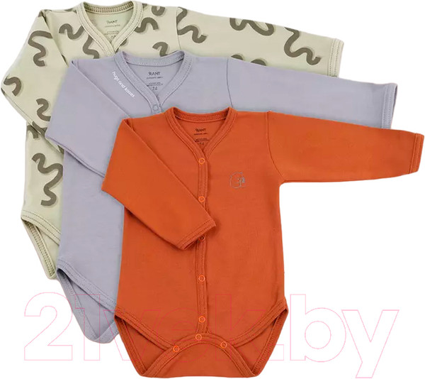 Изображение товара Набор боди для малышей Rant Три-О Hugs And Kisses Boys / 7172-74 (3шт)