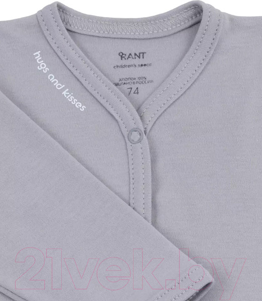 Изображение товара Набор боди для малышей Rant Три-О Hugs And Kisses Girls / 7172-74 (3шт)