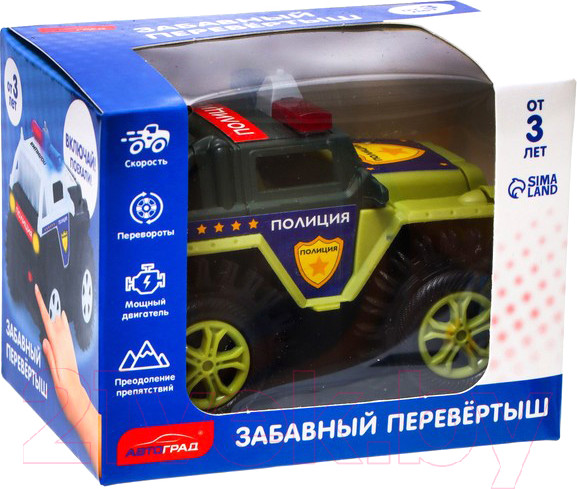 Изображение товара Автомобиль игрушечный Автоград Полиция / 7652103 (зеленый)