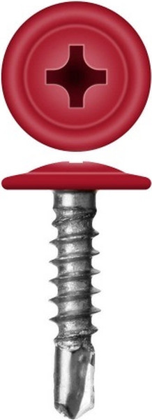 Изображение товара Саморез Admiral МЦСП Сверло 4.2x25мм RAL 3003 (500шт, рубин)