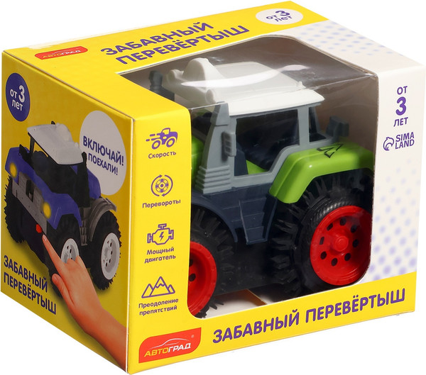 Изображение товара Трактор игрушечный Автоград Хозяин фермы / 7652109 (зеленый)