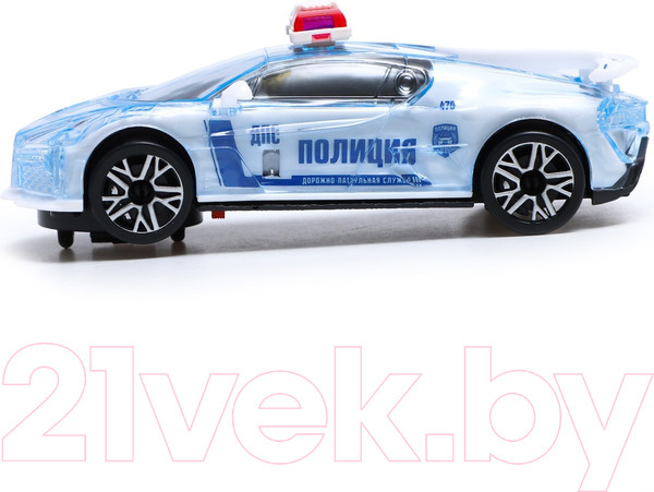 Изображение товара Автомобиль игрушечный Автоград Crazy race, полиция / 7667649 (белый)