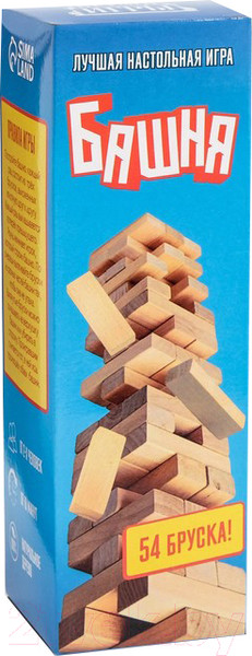 Изображение товара Настольная игра Время игры Падающая башня / 9223588