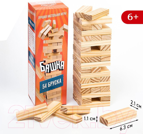 Изображение товара Настольная игра Время игры Падающая башня / 9223587