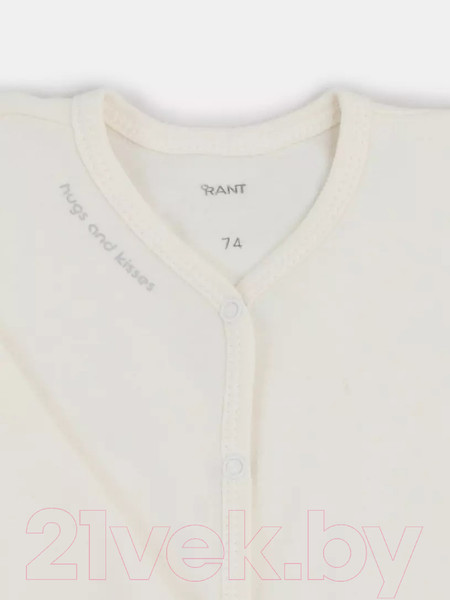 Изображение товара Набор боди для малышей Rant Три-О Hugs And Kisses / 1172-68 (3шт)