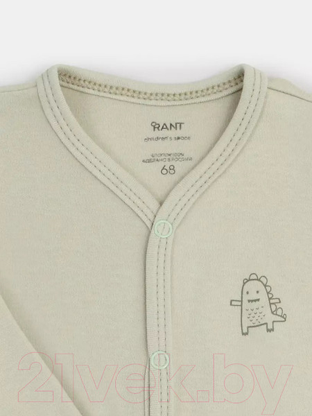 Изображение товара Набор боди для малышей Rant Три-О Hugs And Kisses / 1672-56 (3шт)