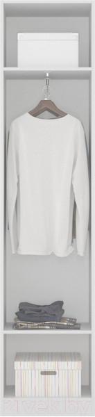 Изображение товара Шкаф-пенал Интермебель Марсель 420 / МР-05-B2 (белый софт)