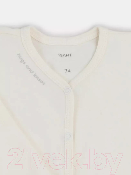 Изображение товара Набор боди для малышей Rant Три-О Hugs And Kisses / 1672-62 (3шт)