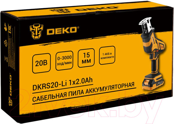 Изображение товара Сабельная пила Deko DKRS20-Li / 063-4310