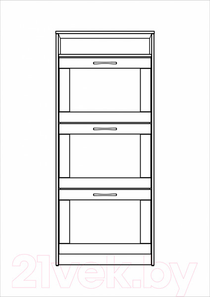 Изображение товара Тумба для обуви Mio Tesoro Сириус 143х60 2.02.10.440.1 (белый)