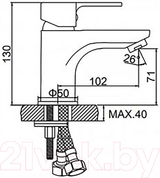 Изображение товара Смеситель Wisent WG1003