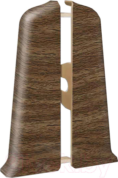 Изображение товара Заглушка для плинтуса Ideal Деконика 291 Орех (5.5см, 2шт, флоупак)