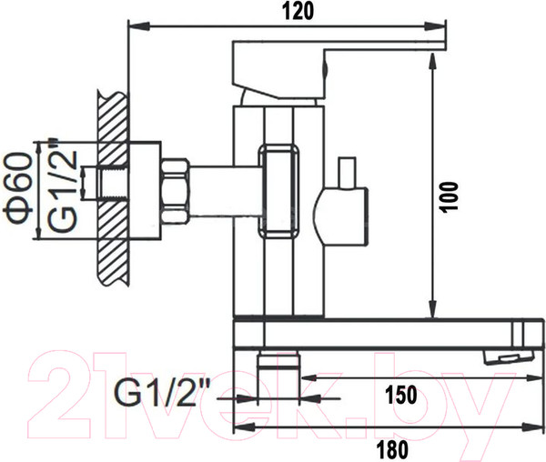 Изображение товара Смеситель Wisent W30111