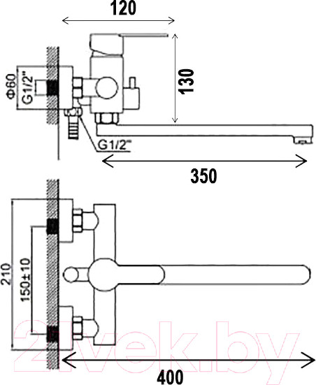 Изображение товара Смеситель Wisent W22105