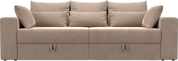 Изображение товара Диван Лига Диванов Майами 128 (велюр бежевый)