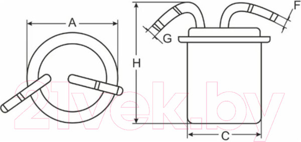 Изображение товара Топливный фильтр SCT ST347