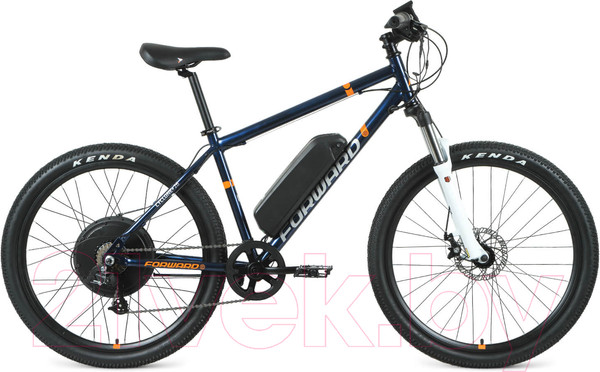 Изображение товара Электровелосипед Forward Cyclone Plus 26 E-500 2022 / REB22FW26685 (17, темно-синий)
