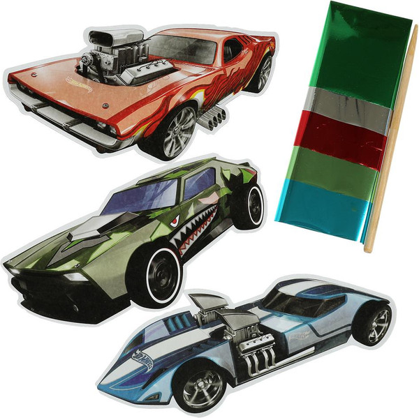 Изображение товара Набор для творчества MultiArt Хот Вилс. Фигурная аппликация из фольги / FIGUREFOILART-HW1