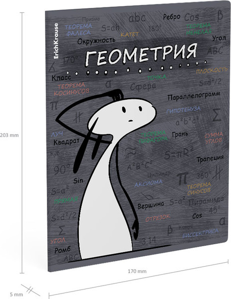 Изображение товара Тетрадь предметная Erich Krause Чубрик. Геометрия / 59471 (48л)