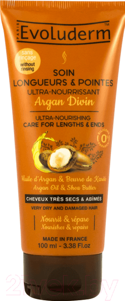 Изображение товара Флюид для волос Evoluderm Argan Divin Hair Care Lengths To Tips (100мл)